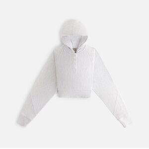 Kith Gray Hillside Henley Cropped Sweatshirt